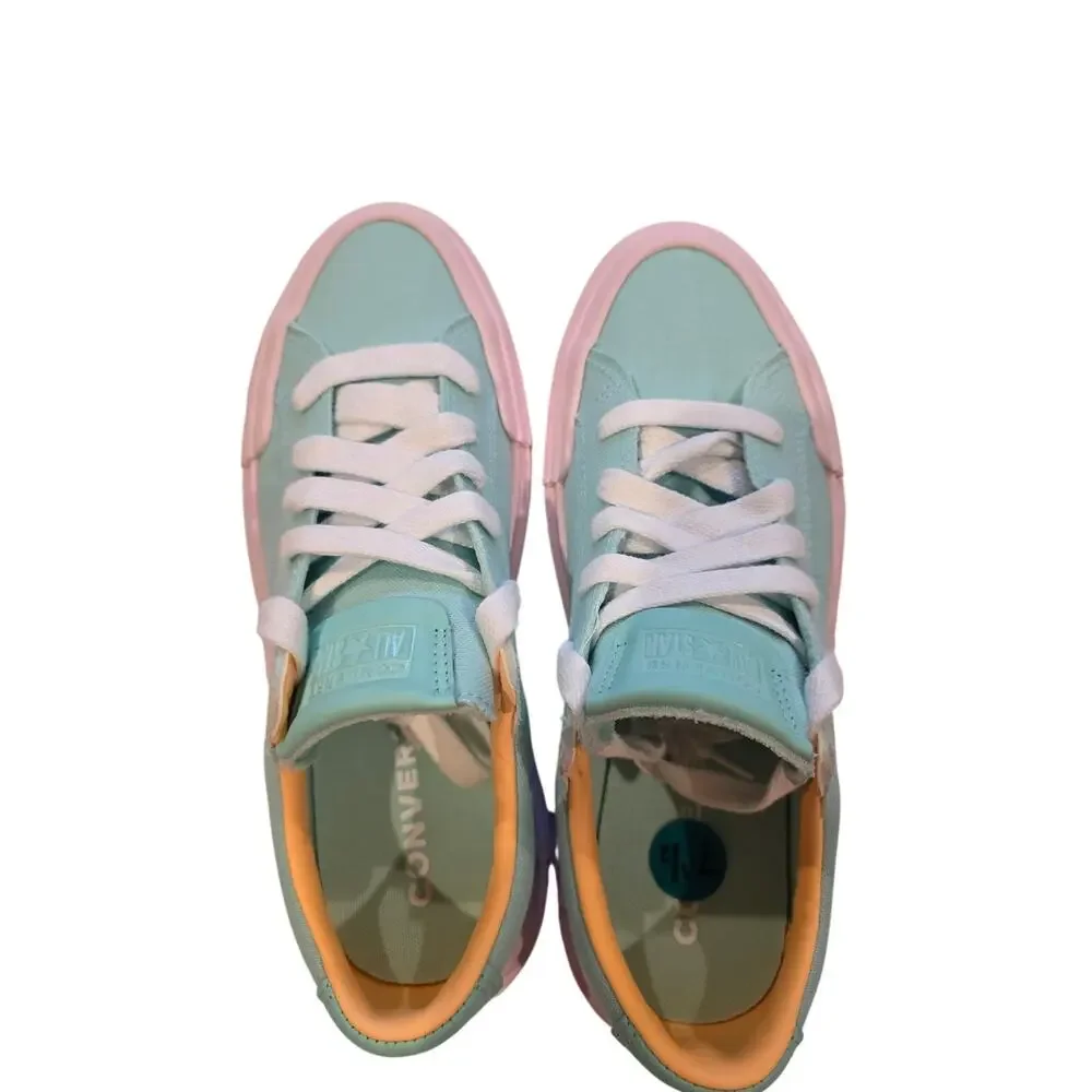 Converse Move Platform Low‎ Top Sneakers Women's 9 Mint Green Pink Canvas NWOT